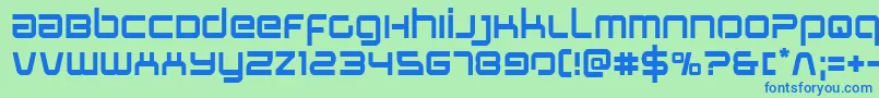 Stareagle Font – Blue Fonts on Green Background
