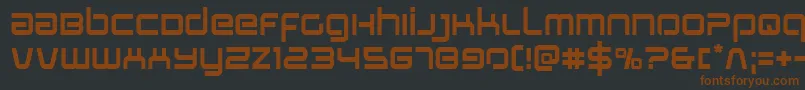 Stareagle-fontti – ruskeat fontit mustalla taustalla