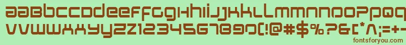 Stareagle Font – Brown Fonts on Green Background