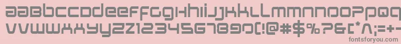 フォントStareagle – ピンクの背景に灰色の文字