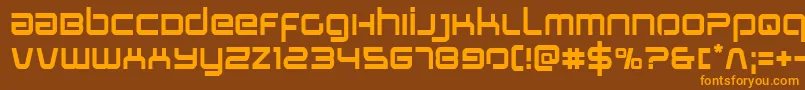 Stareagle Font – Orange Fonts on Brown Background