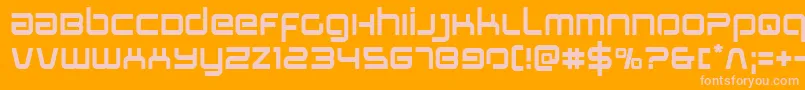 Stareagle Font – Pink Fonts on Orange Background