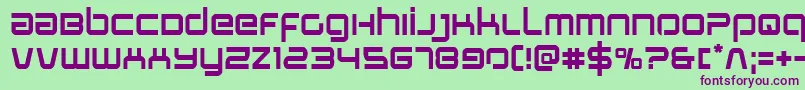 Шрифт Stareagle – фиолетовые шрифты на зелёном фоне