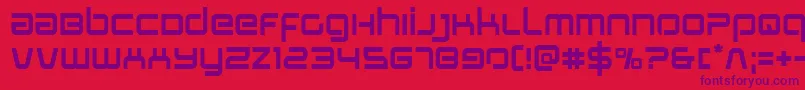 Stareagle Font – Purple Fonts on Red Background