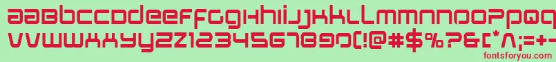 Шрифт Stareagle – красные шрифты на зелёном фоне