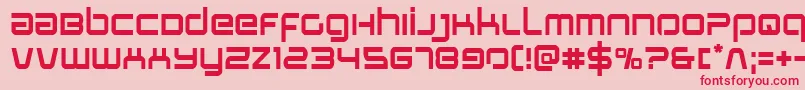 Шрифт Stareagle – красные шрифты на розовом фоне