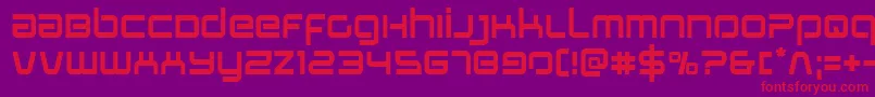 Stareagle Font – Red Fonts on Purple Background