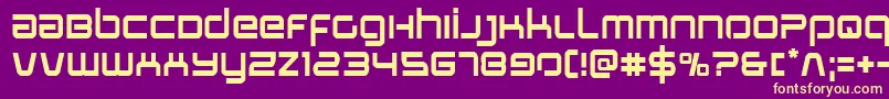 Stareagle-fontti – keltaiset fontit violetilla taustalla