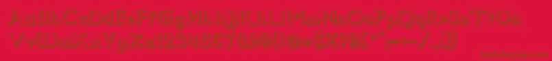 Dum2shad Font – Brown Fonts on Red Background