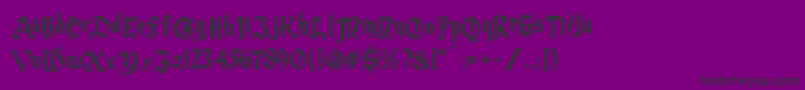 Magic School One Font – Black Fonts on Purple Background