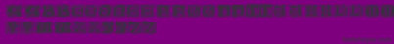 Cobleightitlingcaps Font – Black Fonts on Purple Background