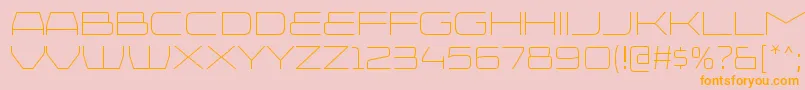 Шрифт InjekutaltRegular – оранжевые шрифты на розовом фоне