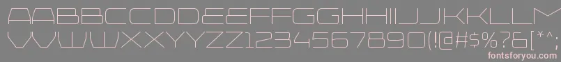 InjekutaltRegular Font – Pink Fonts on Gray Background