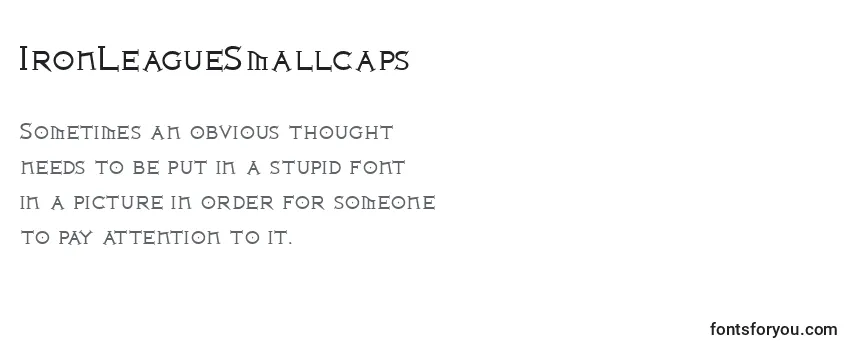 IronLeagueSmallcaps Font