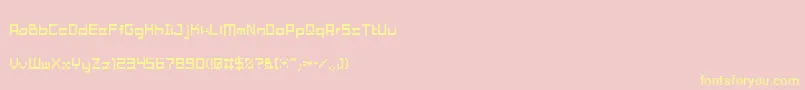 TamaMini01 Font – Yellow Fonts on Pink Background