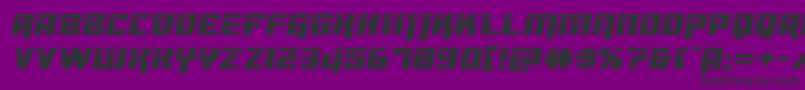 Dangerbotexpand Font – Black Fonts on Purple Background