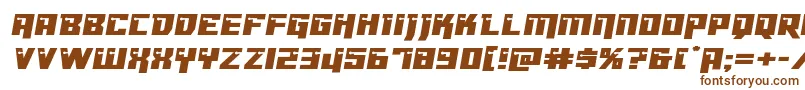 Dangerbotexpand-fontti – ruskeat fontit valkoisella taustalla