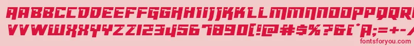 Dangerbotexpand Font – Red Fonts on Pink Background