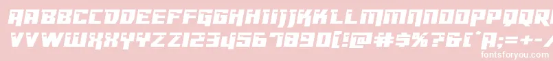 Dangerbotexpand Font – White Fonts on Pink Background