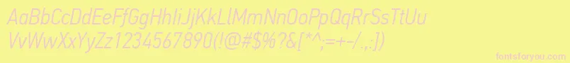 fuente PfdintextcondproLightitalic – Fuentes Rosadas Sobre Fondo Amarillo