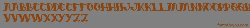 EverlastingSong Font – Brown Fonts on Gray Background
