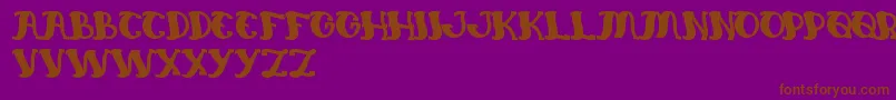 EverlastingSong Font – Brown Fonts on Purple Background