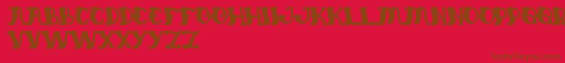 EverlastingSong Font – Brown Fonts on Red Background