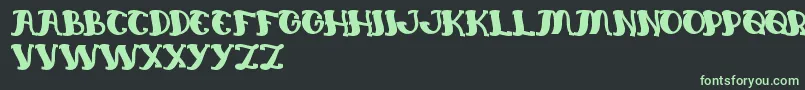 EverlastingSong Font – Green Fonts on Black Background
