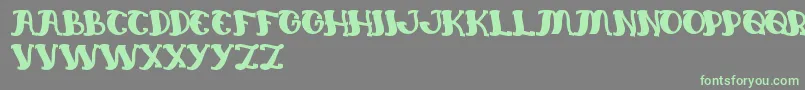 EverlastingSong Font – Green Fonts on Gray Background