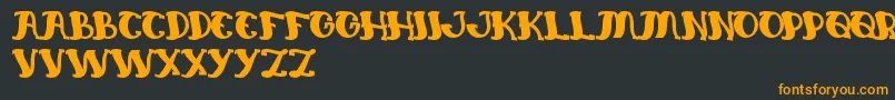EverlastingSong Font – Orange Fonts on Black Background