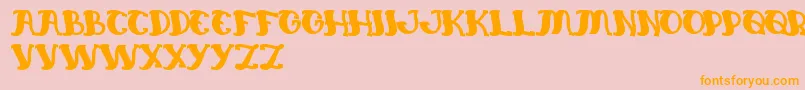 EverlastingSong Font – Orange Fonts on Pink Background