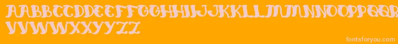 EverlastingSong Font – Pink Fonts on Orange Background