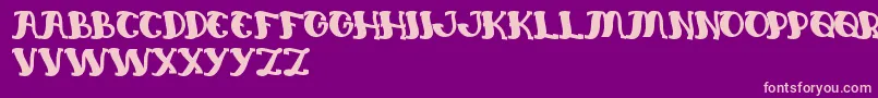EverlastingSong Font – Pink Fonts on Purple Background