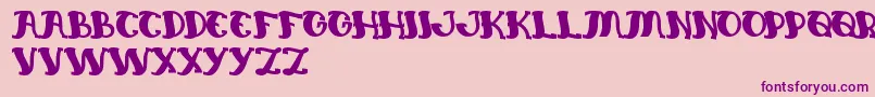 EverlastingSong Font – Purple Fonts on Pink Background