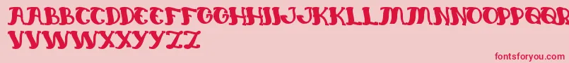 EverlastingSong Font – Red Fonts on Pink Background