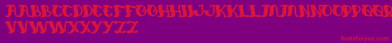 EverlastingSong Font – Red Fonts on Purple Background