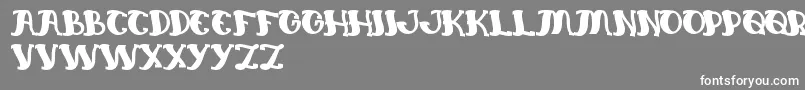 フォントEverlastingSong – 灰色の背景に白い文字