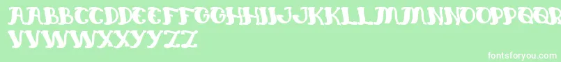 EverlastingSong Font – White Fonts on Green Background