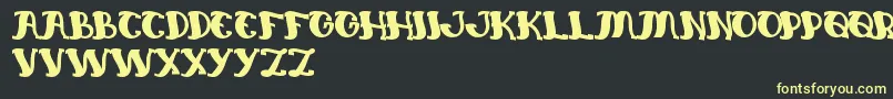 EverlastingSong Font – Yellow Fonts on Black Background