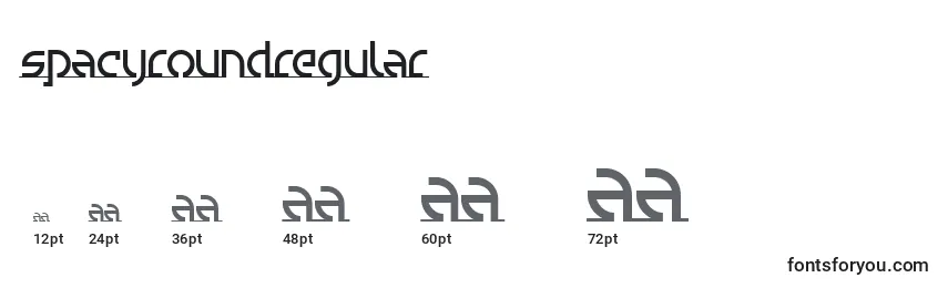 SpacyroundRegular Font Sizes