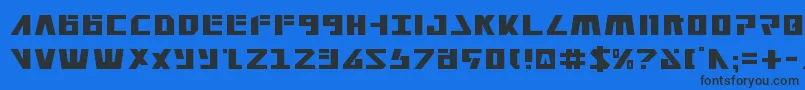 Police Falconv2 – polices noires sur fond bleu