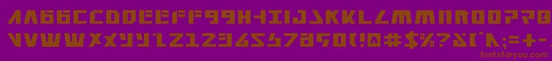 Falconv2 Font – Brown Fonts on Purple Background