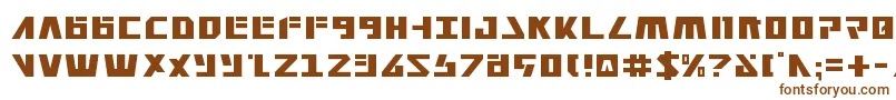 フォントFalconv2 – 白い背景に茶色のフォント