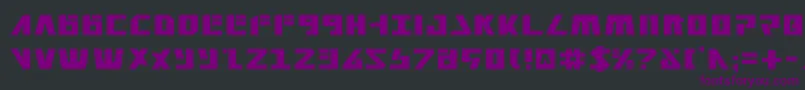 フォントFalconv2 – 黒い背景に紫のフォント