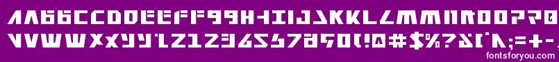 フォントFalconv2 – 紫の背景に白い文字