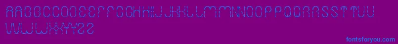 Firework Font – Blue Fonts on Purple Background