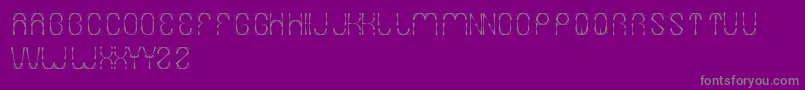 Firework Font – Gray Fonts on Purple Background