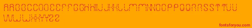 Firework Font – Red Fonts on Orange Background