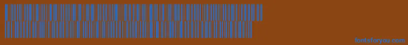 Intp36dmtt Font – Blue Fonts on Brown Background