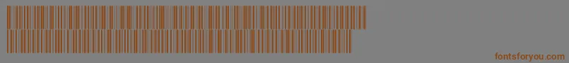 Intp36dmtt Font – Brown Fonts on Gray Background
